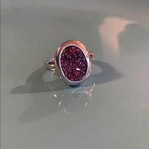Lia Sophia glitter stone ring
